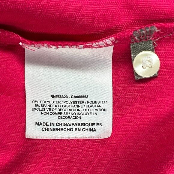 Nike Golf Polo Men's Size Large Pink Tiger Woods Collection Dri-Fit Golf Shirt - Picture 12 of 13